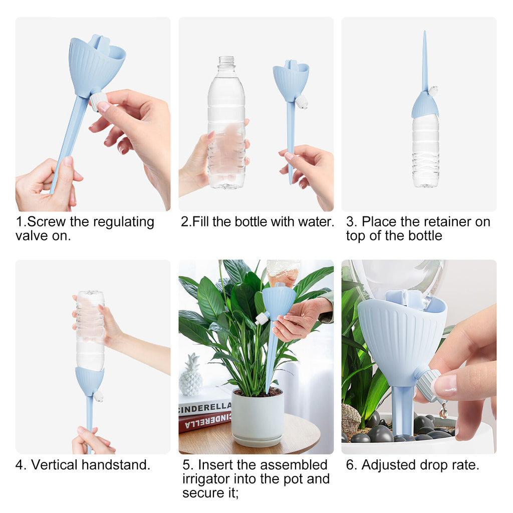 10Pcs Self Plant Waterer Automatic Watering Spikes Devices with Slow Release