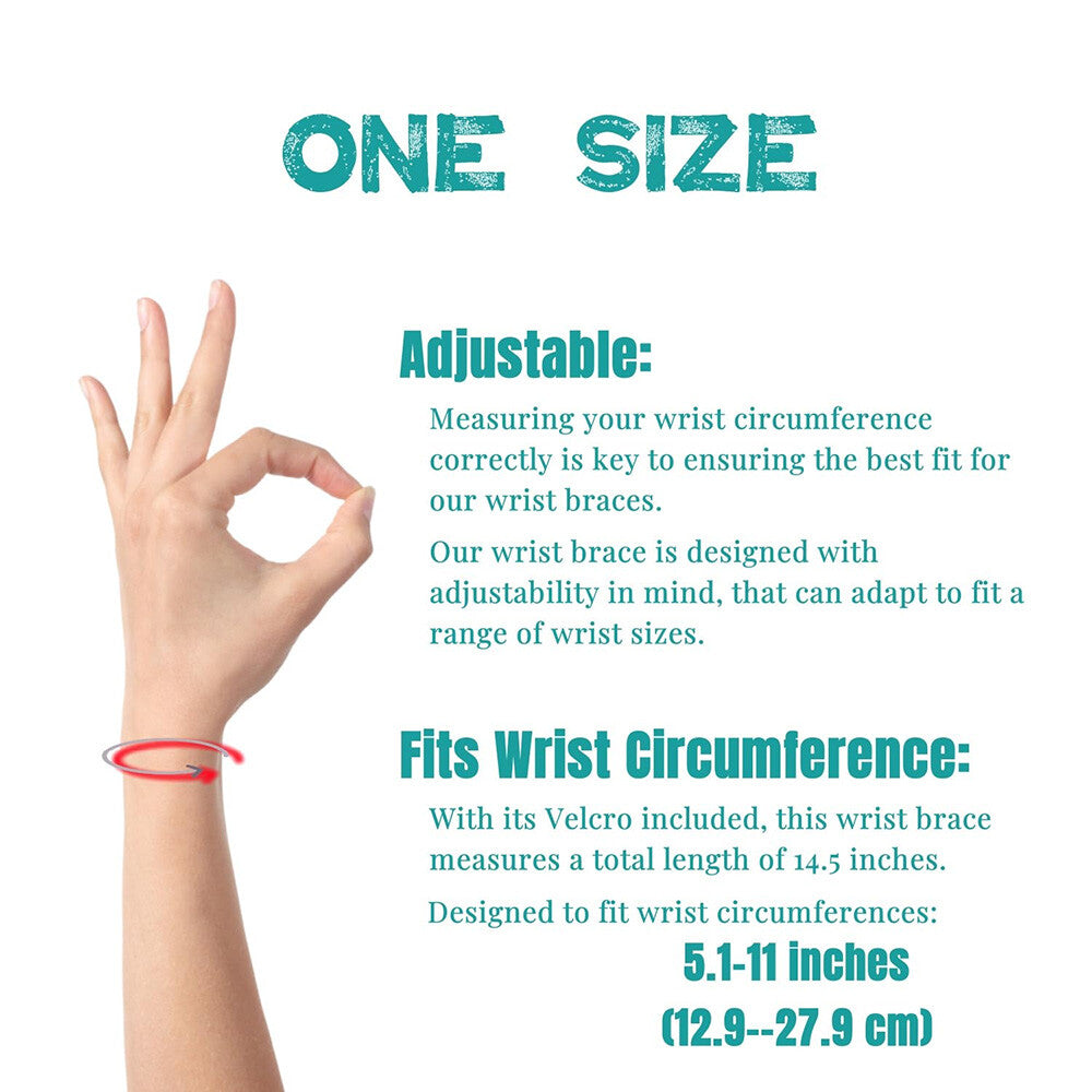 2 Pack Wrist Brace Fitted Wrist Support Wrist Strap Hand Support Breathable