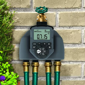 4-Outlet Programmable Hose Watering Timer Sprinkler Timer