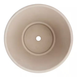 Gertrude Medium Granite Terracotta Planter with Drainage Holes (10.81 In. L X 10.81 In. W X 8.17 In. H)