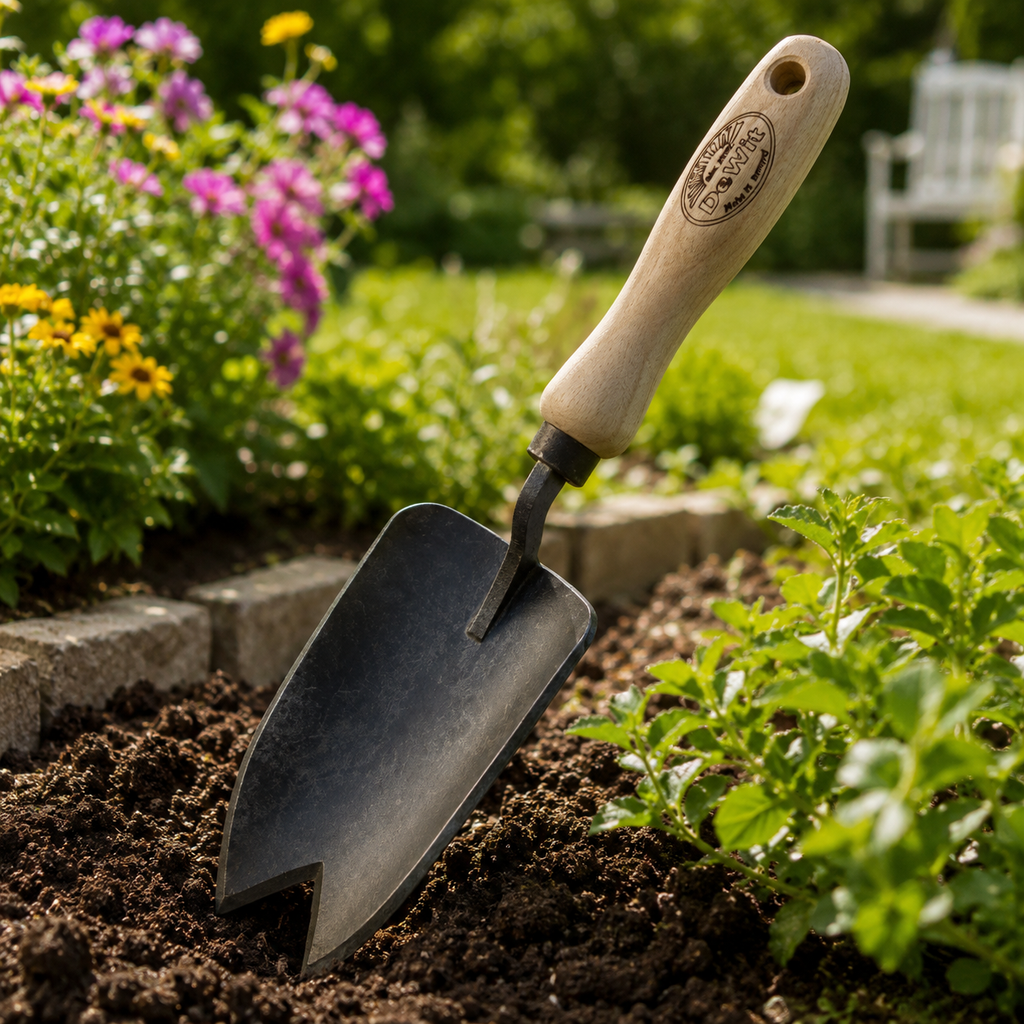6.70 in. Handle Large Garden Trowel, 12.2 in. Heavy Duty Hand Trowel with 2-Point Cutting Edge, Steel Digging Trowel, Garden Hand Shovel, Planting Tool for Weeding, Transplanting, Potting, Cultivating, Gardening, Yard Work