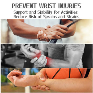 2 Pack Wrist Brace Fitted Wrist Support Wrist Strap Hand Support Breathable