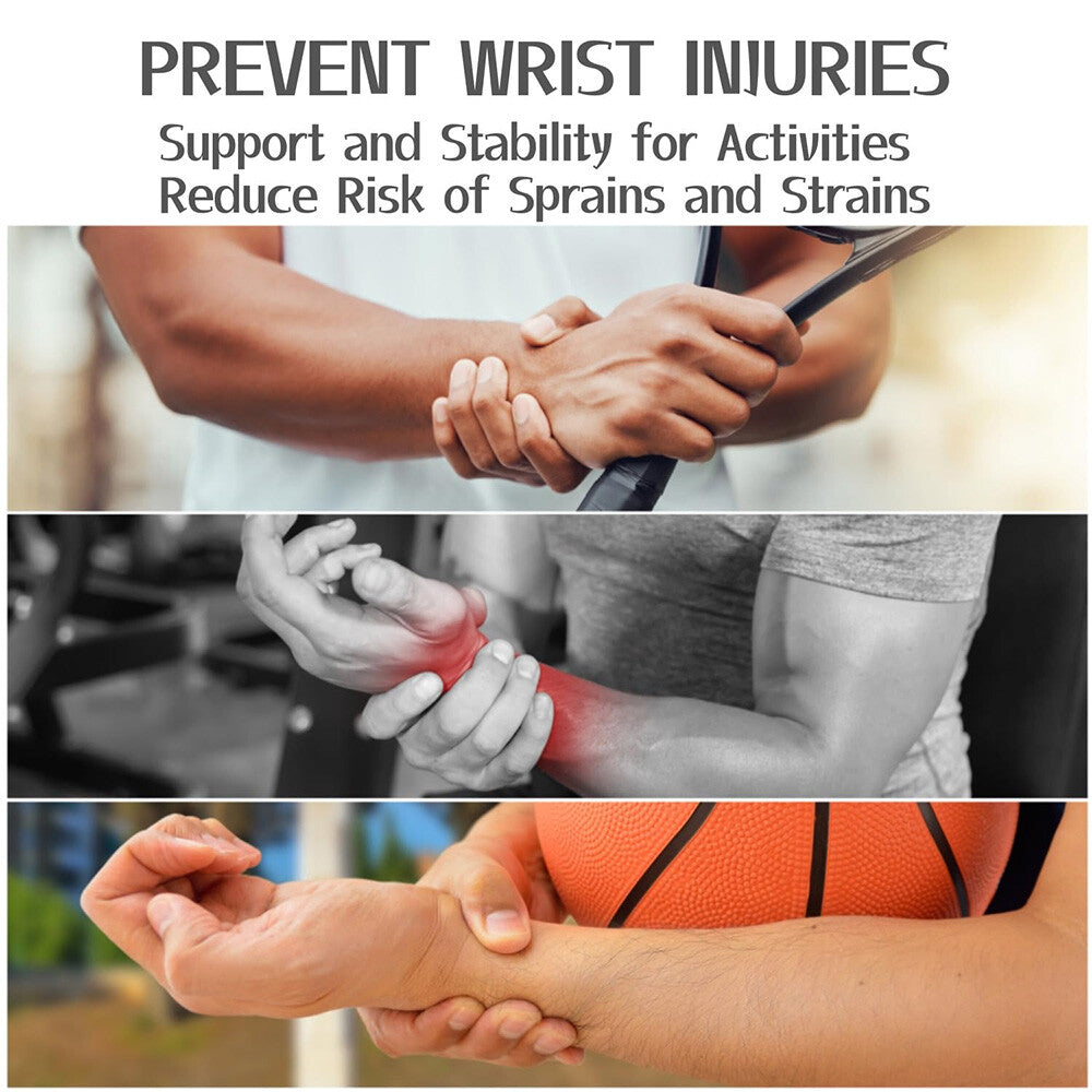 2 Pack Wrist Brace Fitted Wrist Support Wrist Strap Hand Support Breathable