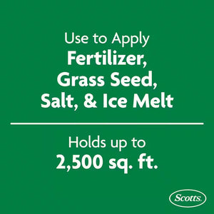 Wizz Spreader Holds up to 2,500 Sq. Ft. of Product, Handheld Spreader for Grass Seed, Fertilizer, Salt and Ice Melt