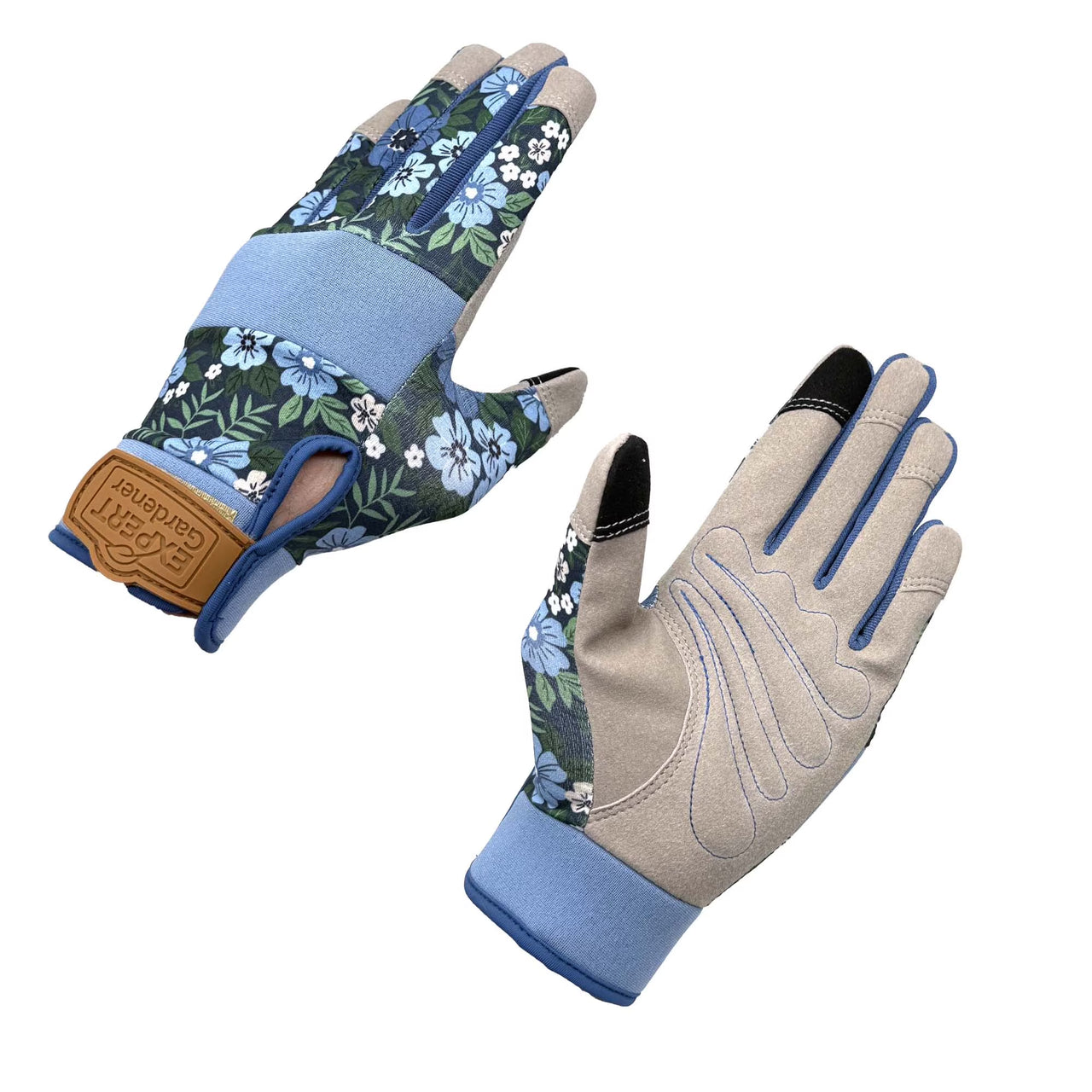 Womens Cooling, Adustable Wrist, Synthetic Leather Gardening Gloves, Size M