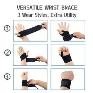 2 Pack Wrist Brace Fitted Wrist Support Wrist Strap Hand Support Breathable