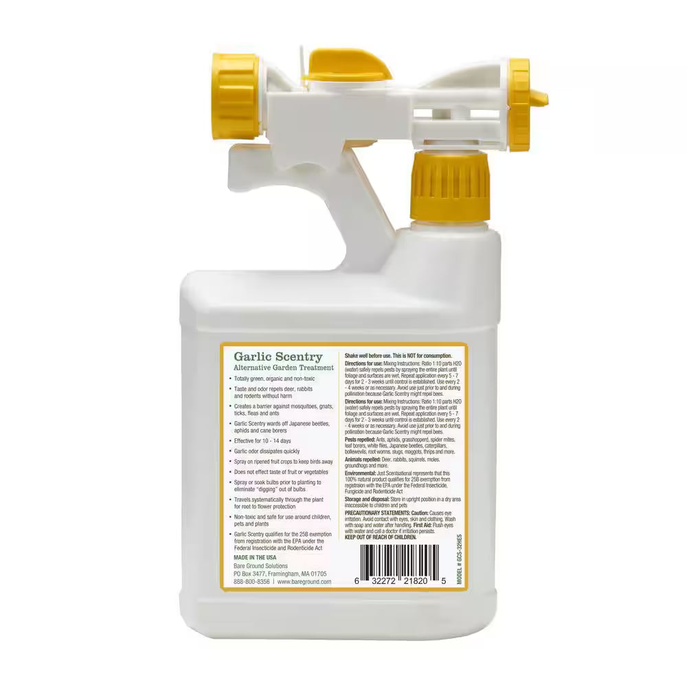 32 Oz. Garlic Concentrate Pest Repellant in Hose End Sprayer